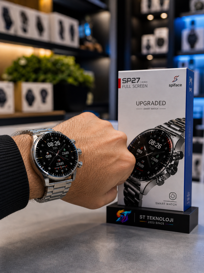 SP27 Full Screen Akıllı Saat 1.58 İnç Dokunmatik Bluetooth Saat
