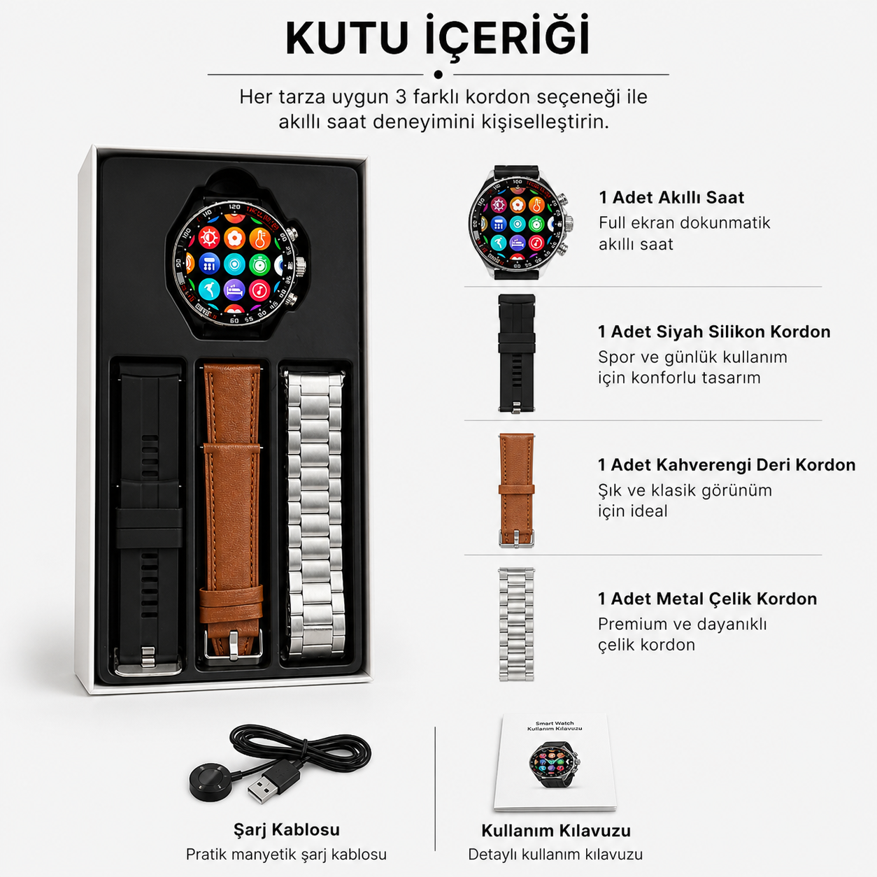 SP27 Full Screen Akıllı Saat 1.58 İnç Dokunmatik Bluetooth Saat