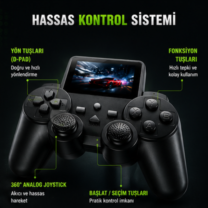 520 Klasik Oyunlu S10 Gamepad Retro Oyun Konsolu | TV Bağlantılı Taşınabilir Oyun Cihazı